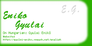 eniko gyulai business card
